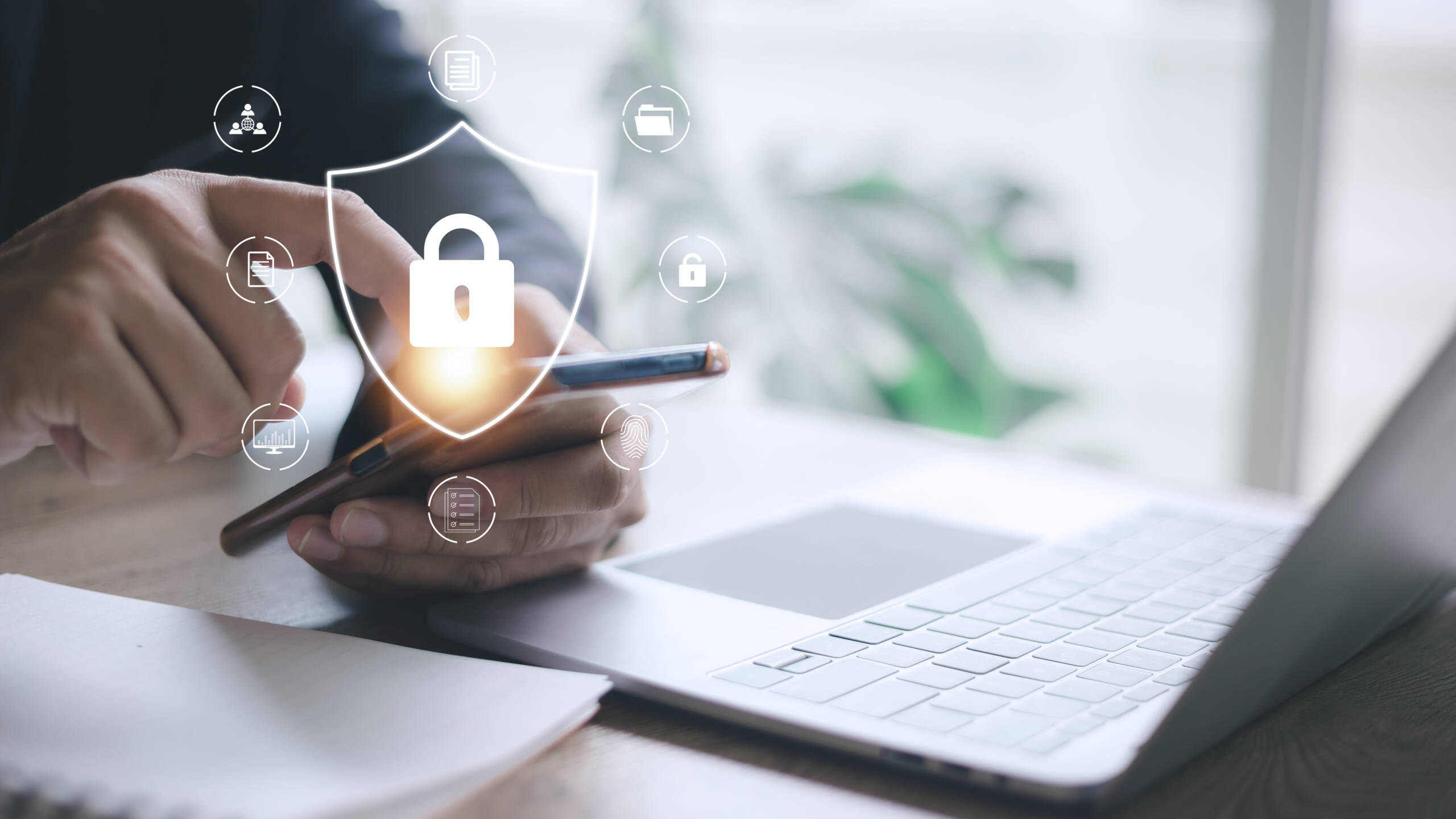 login and password, cyber security concept, data protection and